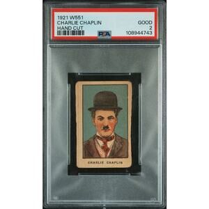 1921 W551 Charlie Chaplin Strip Card PSA 2 Charles Chaplin Tramp Silent The Kid